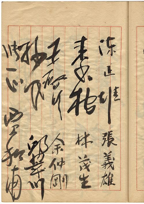 陳正雄		張義雄	林茂生	于仲剛	邱澤川